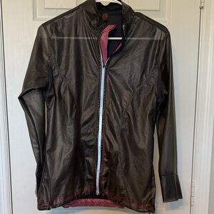 SkirtSports Black Jacket with Pink Interior Trim